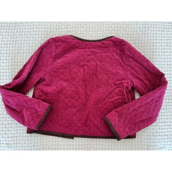 Janie And Jack Fuchsia Pink Quilted Jacket - Picture 6 of 9